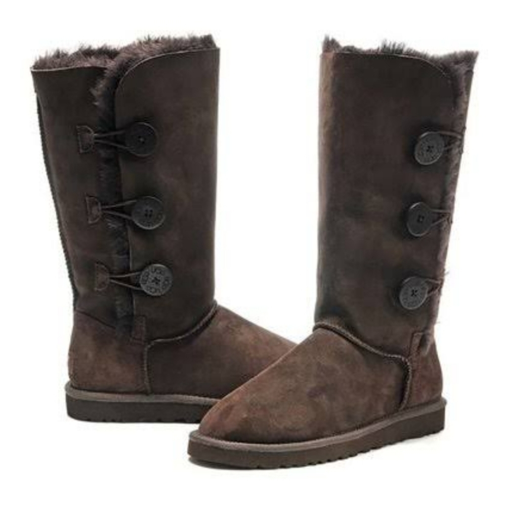 Ugg Australia Women 1962 Triplet Sheepskin Suede Winter Boots shoes sz5